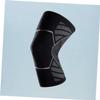 SOESFOUFU 1pc Sports Knee Pads Non- Silicone Strips Breathable Protective Sleeve for Basketball Football Hiking Silver Grey view 2