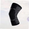 SOESFOUFU 1pc Sports Knee Pads Non- Silicone Strips Breathable Protective Sleeve for Basketball Football Hiking Silver Grey view 3