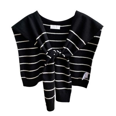 Dsgzkk Striped Shoulder Wrap Solid Knitted Shawl Crochet Shawls And Wraps Shrug Scarf Shawl Wraps For Women Lightweight