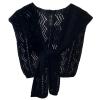 Dsgzkk Solid Color Women Knitted Knotted Scarf for Girl Winter Acrylic Fibres Shawls and Wraps Cape Keeping Warm Elegant view 1