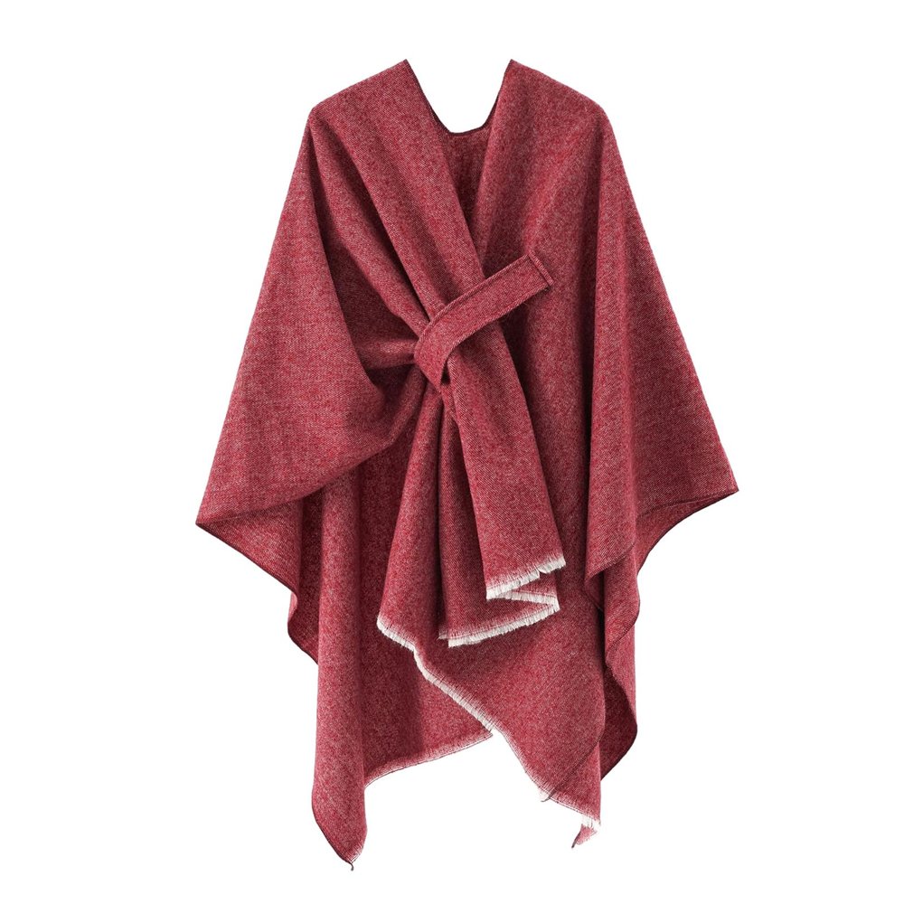 Dsgzkk Colombia Poncho Shawl for Women Crochet Sweater Knit Kimono Shawl Shoulder Wrap Winter Autumn Warm Shawl Scarf