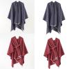Dsgzkk Colombia Poncho Shawl for Women Crochet Sweater Knit Kimono Shawl Shoulder Wrap Winter Autumn Warm Shawl Scarf view 2