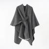 Dsgzkk Colombia Poncho Shawl for Women Crochet Sweater Knit Kimono Shawl Shoulder Wrap Winter Autumn Warm Shawl Scarf view 3