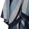 Dsgzkk Shawl,Women Open Front Poncho Cape Irregular Striped Shawl Wrap Thicken Warm Oversize Cardigan Sweater Scarf view 2