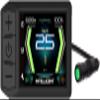 Electric Bike LCD Display, 24V-52V 600C Display Control Panel Waterproof Meter Control Unit Replacement Display Backup Compatiable for BAFANG BBSHD BBS02 BBS01 Mid-Drive Motor UART Protocol view 1
