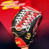 WISDMERY 12.75" Softball Baseball Glove - Full Grain Leather Slowpitch Fastpitch Mens Womens Adult Youth Outfield Infield Right Hand Throw Modified Trap Training Fielding Mitts 12.75 Inch view 2