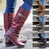 Cowgirl Boots Black Short Women's Military Combat Boots Knee High Side Zipper Low Heel Motorcycle Riding Biker Boots Winter Western Dress Ankle Booties 2024 view 3