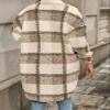 Women's Long Flannel Plaid Jacket Shacket Casual Mid Length Shepa Overcoats view 4