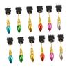 Cabilock Beard Baubles Ornaments Beard Hair Catcher for Men 24pcs Boar Bristle Random Color view 1