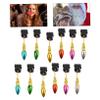 Cabilock Beard Baubles Ornaments Beard Hair Catcher for Men 24pcs Boar Bristle Random Color view 3