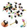 Cabilock Beard Baubles Ornaments Beard Hair Catcher for Men 24pcs Boar Bristle Random Color view 4