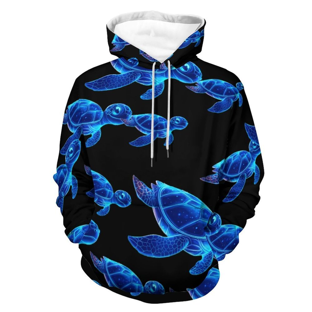 Hawaiian Sea Turtle Unisex Hoodies 3D Printed Pullover Sweatshirt Casual Hooded Sweater Tops3XL