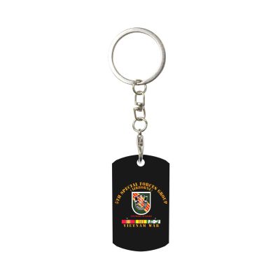 Wxenaiedk 5th Special Forces Group Keychain With Keyring Clips Car Key Organizer