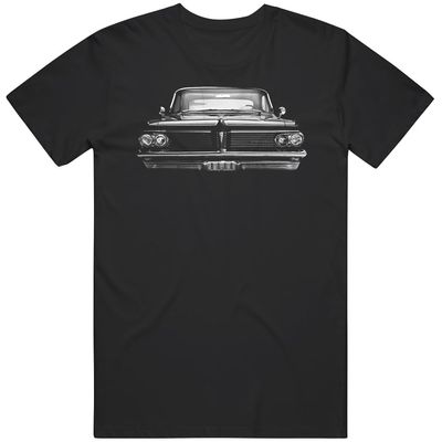 1962 Catalina Legendary Front View of a Classic American Car T Shirt L Black