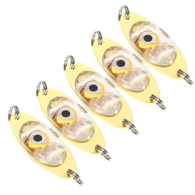 Alomejor 5PCS LED Fishing Light Super Bright Flashing Underwater Fish Attractor Lure for Deep Dropping Fishing