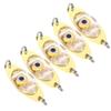 Alomejor 5PCS LED Fishing Light Super Bright Flashing Underwater Fish Attractor Lure for Deep Dropping Fishing