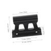 NULYLU Bike Fork Mount Truck Rack Quick Release Design Bike Fork Bracket Garage Shed Car Truck Mount High Strength Aluminum Alloy view 4