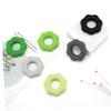 KOMBIUDA 3pcs Silicone Hand Grip Strengthener Rings for Hand Exercise Rehabilitation and Pressure Relief Light Grey Dark Grey Black view 3