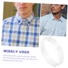 MOBUTOFU 100pcs Plastic Collar Stays Transparent Shirt Collar Support for Men Dress Shirts Flexible and Durable Easy to Use and Reusable view 2