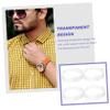 MOBUTOFU 100pcs Plastic Collar Stays Transparent Shirt Collar Support for Men Dress Shirts Flexible and Durable Easy to Use and Reusable view 4