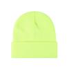 2THESTARS Beanie for Men Women Warm Winter Hat Windproof Thick Knitted Cuffed Unisex Skull Cap - Neon Yellow view 1