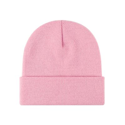 2THESTARS Beanie for Men Women Warm Winter Hat Windproof Thick Knitted Cuffed Unisex Skull Cap - Blush