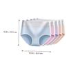 COSMEVIVI 5pcs High Waist Cotton Underpants for Women Breathable Thin Briefs Comfortable Solid Underwear Skin-friendly for Daily Wear view 2