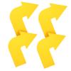 WHAMVOX 4pcs Tennis Practice Device Pe Flat Markers Training Tool for Tennis Soccer Basketball Sports Court Markers view 1