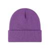 2THESTARS Beanie for Men Women Warm Winter Hat Windproof Thick Knitted Cuffed Unisex Skull Cap - Violet view 1