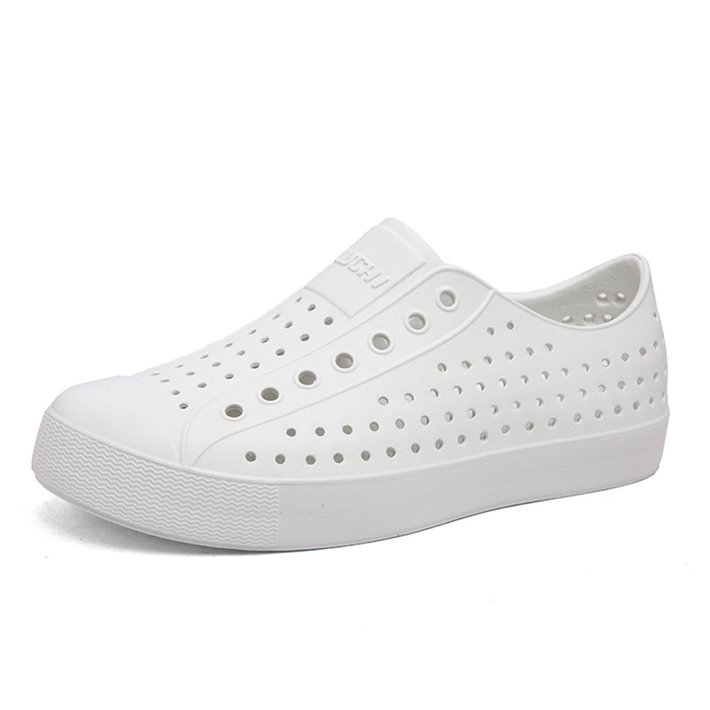 Waterproof Garden Clogs for Men and Women - Lightweight Breathable EVA Slip-On Shoes - Comfortable Non-Slip Casual Footwear for Outdoor, Beach, Everyday Wear White