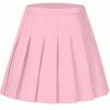 Laimi Duo Women Pink Pleated Skirt high Waist Tennis Skirts for Women School Party Outfits Girls mini Skirt Skort Size 3XL view 1