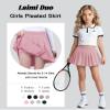 Laimi Duo Women Pink Pleated Skirt high Waist Tennis Skirts for Women School Party Outfits Girls mini Skirt Skort Size 3XL view 3