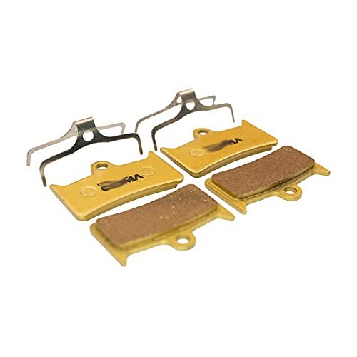 RPHXME 4 Pairs Bicycle Disc Brake Pads/Fit for Hope Tech Evo V4 Hydraulic Disc Brake, Gold Full Metal