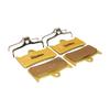 RPHXME 4 Pairs Bicycle Disc Brake Pads/Fit for Hope Tech Evo V4 Hydraulic Disc Brake, Gold Full Metal view 1