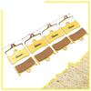 RPHXME 4 Pairs Bicycle Disc Brake Pads/Fit for Hope Tech Evo V4 Hydraulic Disc Brake, Gold Full Metal view 4