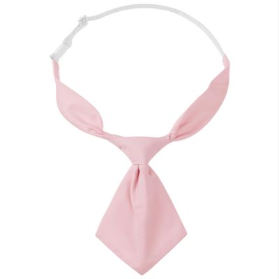 Elerevyo Pre-tied Short Necktie Solid Color Uniform Tie for Women Teens
