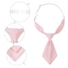 Elerevyo Pre-tied Short Necktie Solid Color Uniform Tie for Women Teens view 3