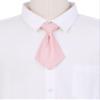 Elerevyo Pre-tied Short Necktie Solid Color Uniform Tie for Women Teens view 4