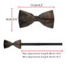 Elerevyo Men's Velvet Velour Adjustable Pre-Tie Bow Ties for Prom Wedding Tuxedo One Size Dark Brown view 3
