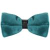 Elerevyo Men's Velvet Velour Adjustable Pre-Tie Bow Ties for Prom Wedding Tuxedo One Size Teal view 1