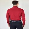 COOFANDY Mens Slim Fit Dress Shirt Wrinkle Free Long Sleeve Button Down Shirts Formal Business Shirts Red view 4