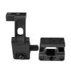 AWETHE Tactical Red Dot Sight Riser Mount for AEMS Reflex Sight & FTC QD Flip Up Magnifier Scope Mount for HM3X Magnifier Combo, 2.26" Optical Centerline Height, Fit 20mm Rail, BK view 2