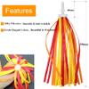 ARTCXC 2pcs 29cm Length Polyester Silky Ribbons Streamers Bike Handlebar Tassels for Bike,Bicycle,Scooter,Stylish Cycling Decor Decoration Accessorier (Orange) view 2
