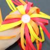 ARTCXC 2pcs 29cm Length Polyester Silky Ribbons Streamers Bike Handlebar Tassels for Bike,Bicycle,Scooter,Stylish Cycling Decor Decoration Accessorier (Orange) view 4