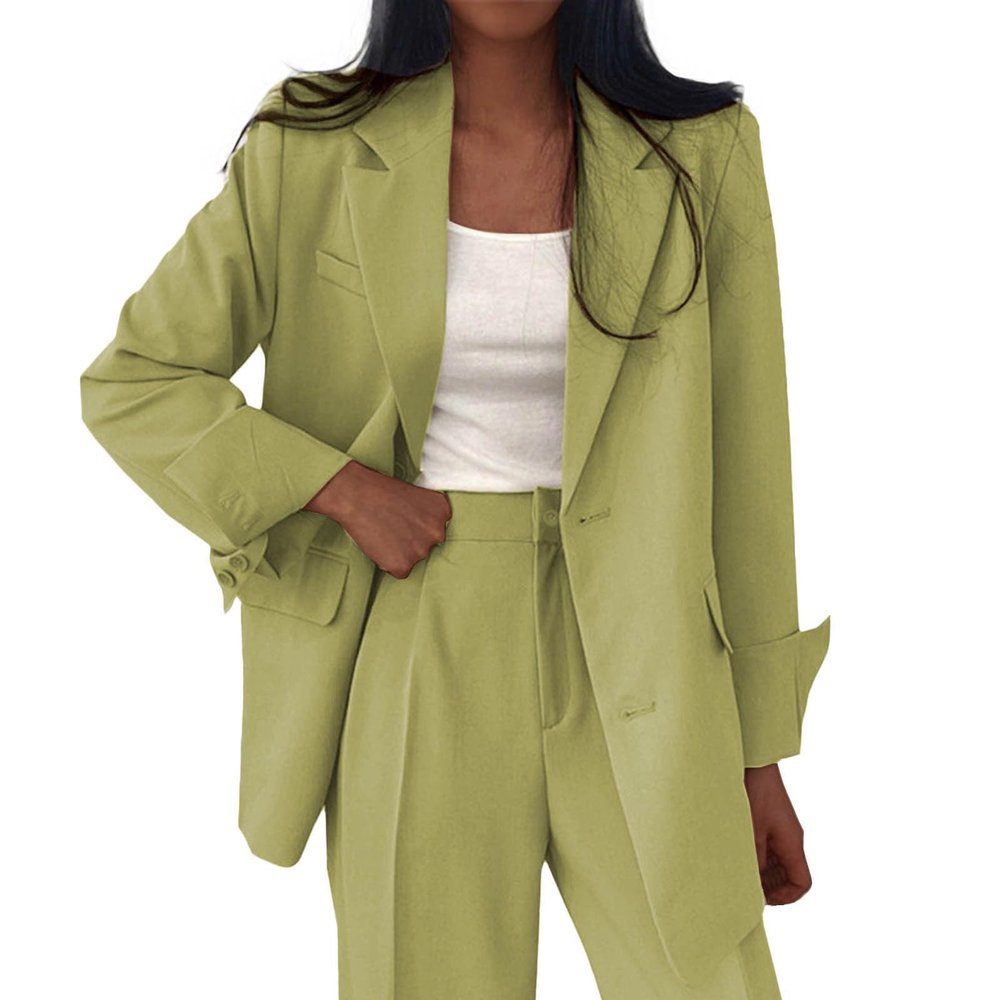 Lolvmvchi Placed Recently By Me Zip Up Hoodie Women Oversized Winter Coats For Women And Autumn Small Suit Suit Women'S Design (Green, S) Light Jackets For Women Fall Winter Coats For Women Plus Si