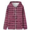 Buy Again Orders My Past Orders Sherpa Jacket Oversized Winter Coats For Women Hooded Jacket Coat Printed Fall Sweatshirt Outwear With (Hot Pink, Xl) Light Jackets For Women Fall Winter Coats For Wom view 3