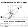 BSFHQS 27.5/29er Full Suspension Boost Mountain Bike Frame Travel 130mm Aluminum Alloy Disc Brake Bikes Frame XC Soft Tail Enduro Frame Thru-Axle 12 * 148mm(Gray,M 27.5") view 2