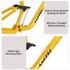 BSFHQS 27.5/29er Full Suspension Boost Mountain Bike Frame Travel 130mm Aluminum Alloy Disc Brake Bikes Frame XC Soft Tail Enduro Frame Thru-Axle 12 * 148mm(Gray,M 27.5") view 4