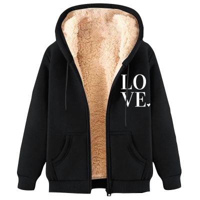 Lolvmvchi Early Deals 2024 Sherpa Jacket Winter Jackets For Women Plus Size Color Hooded Plus Size Coat (Black, Xxxxl) Light Jackets For Women Fall Winter Coats For Women Plus Size 2024 Lightwe