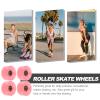BIUDECO 4pcs Skateboard Soft Wheels Roller Skate Wheels Outdoor Skate Decorative for Skating view 3